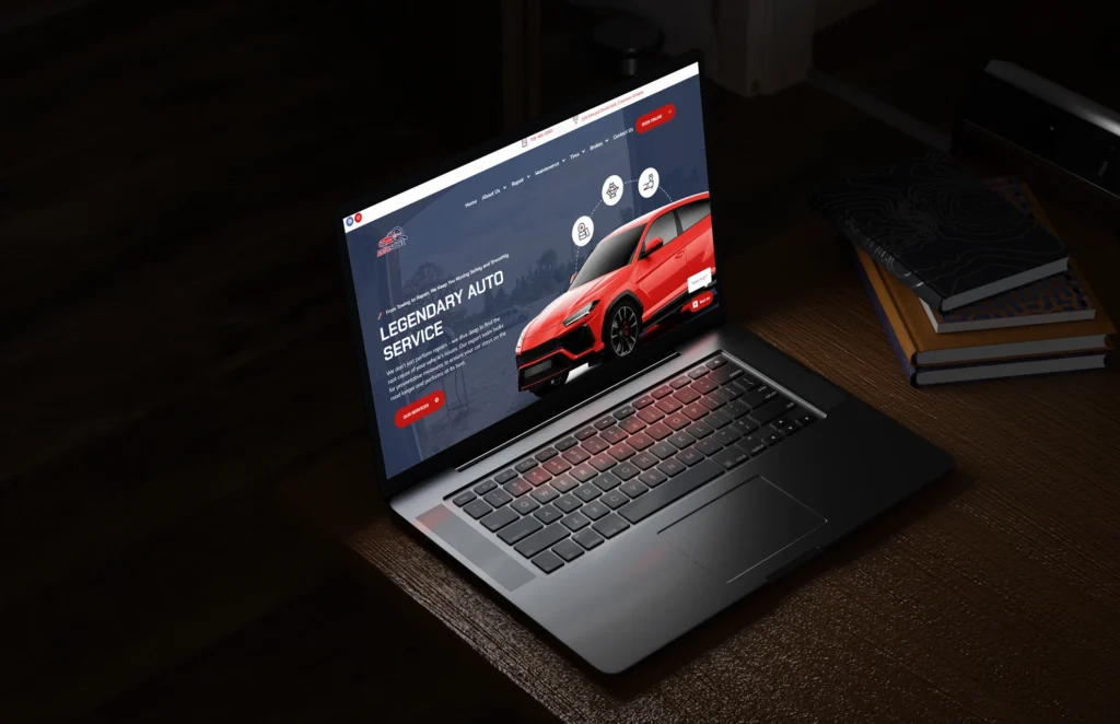 Custom Auto Shop WordPress Design